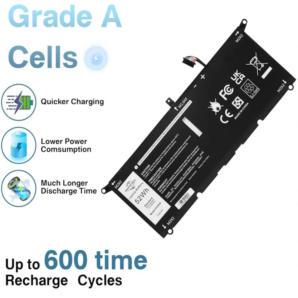 Dell Black Li-ion Laptop Battery with Red and Black Tools